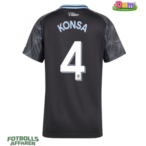 Aston Villa Ezri Konsa #4 Bortatröja Kvinnor 2025-26 Kortärmad